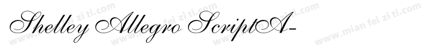 Shelley Allegro ScriptA字体转换